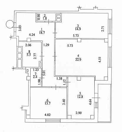 Продаж Квартира 3-кімнатна, 13/14 поверх на вул. Героїв Харкова Харків