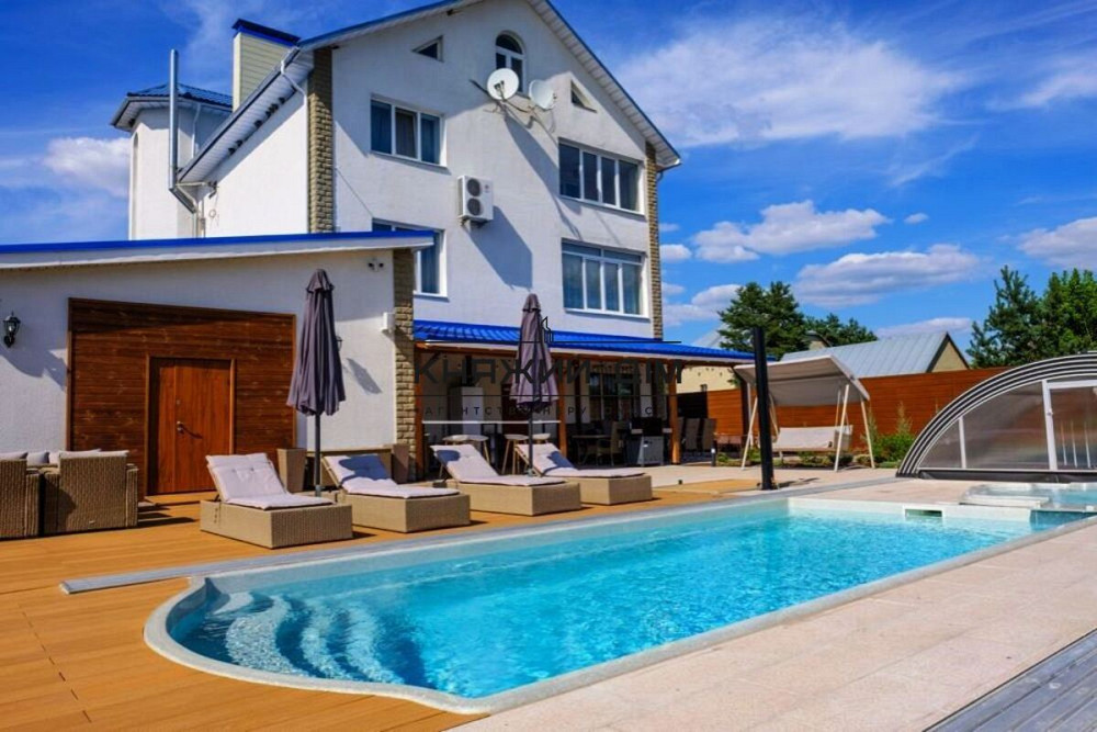 Сдается в аренду дом с Бассейном 500 м2 7 спален с выходом на Днепр Р#8209;н. Вишенки, Садовая (Осокорки), Киев  - фото 1