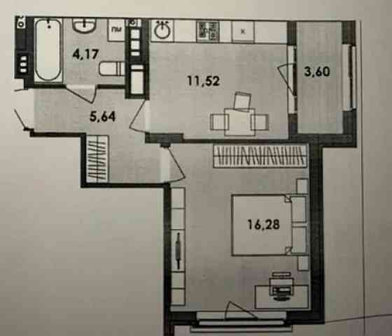 Продаж Квартира 1-кімнатна, 10/16 поверх на вул. Шпаківський Zhytomyr