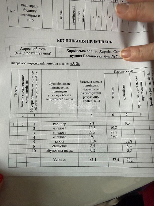 Продаж Квартира 3-кімнатна, 3/4 поверх на вул. Глобінська Харків - фото 17