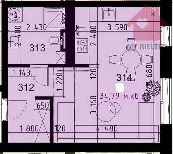 Продаж квартири - студії Uzhhorod