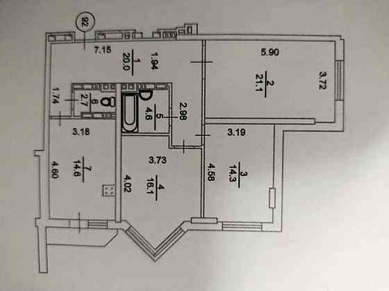 Оренда Квартира 3-кімнатна, 13/24 поверх на ул. Бориспольская Kiev