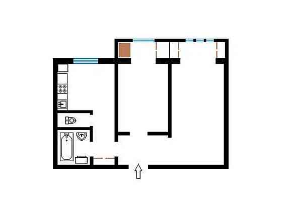 Оренда Квартира 2-кімнатна, 3/10 поверх на Харківське шосе, 61а Київ