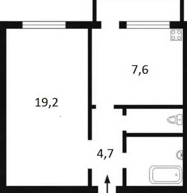 Оренда Квартира 1-кімнатна, 1/9 поверх на Героїв Дніпра, 75 Київ - фото 15