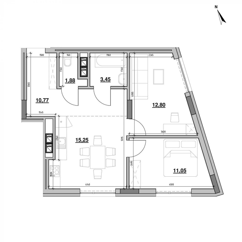 Продаж Квартира 2-кімнатна, 2/4 поверх на вул. Погулянка Львів - фото 2