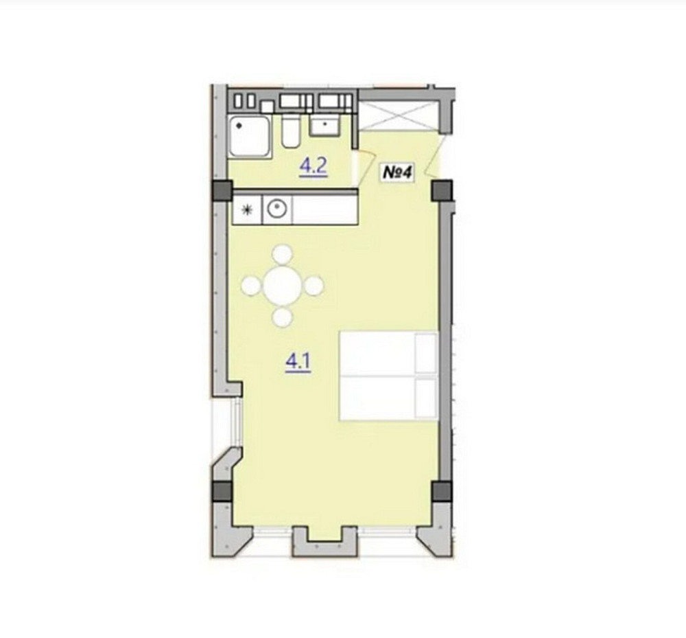 Продаж 1к квартири 34.3 кв. м на вул. Львівська Тернопіль - фото 6