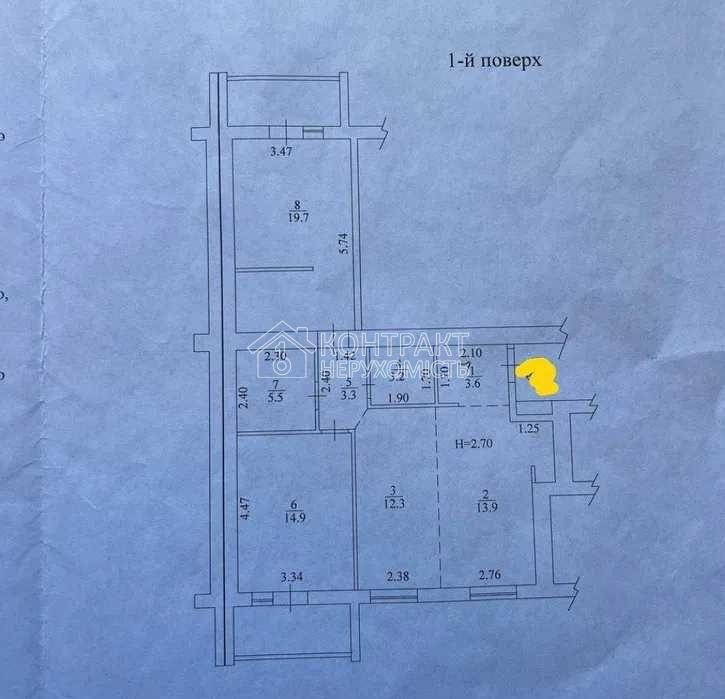 Продаж Квартира 3-кімнатна, 1/9 поверх на вул. Перемоги Харьков - изображение 16