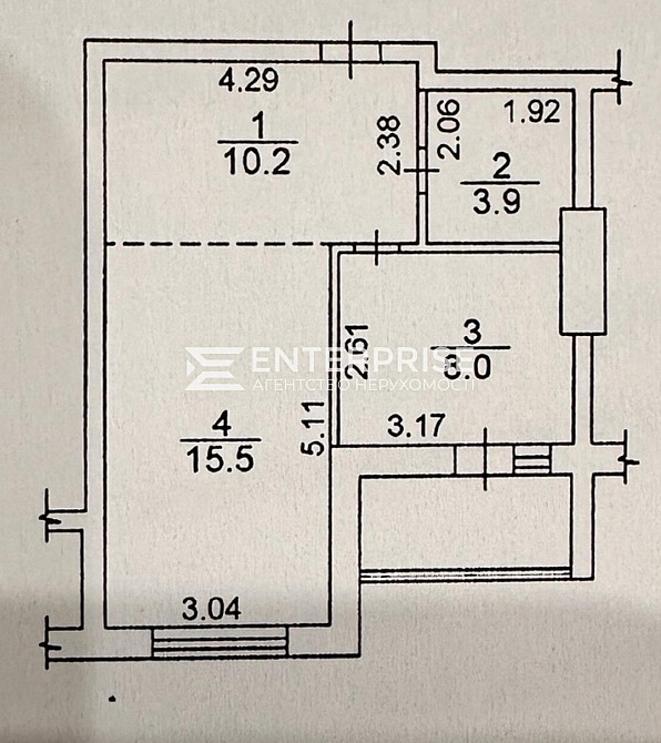 Продаж Квартира 1-кімнатна, 22/24 поверх на вул. Пономарьова Коцюбинське - фото 12
