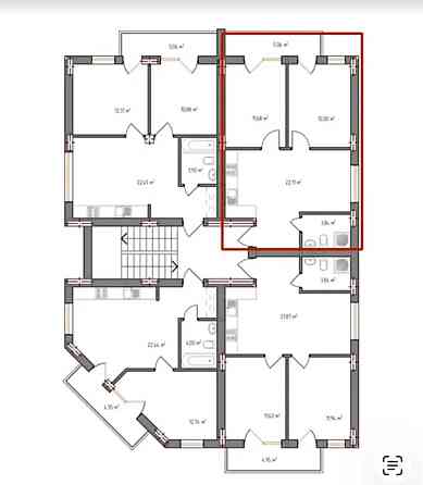 Продаж Квартира 2-кімнатна, 2/4 поверх Ternopil'