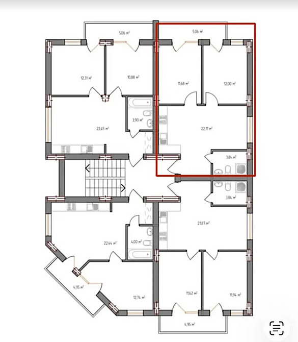 Продаж Квартира 2-кімнатна, 2/4 поверх Ternopil' - photo 6