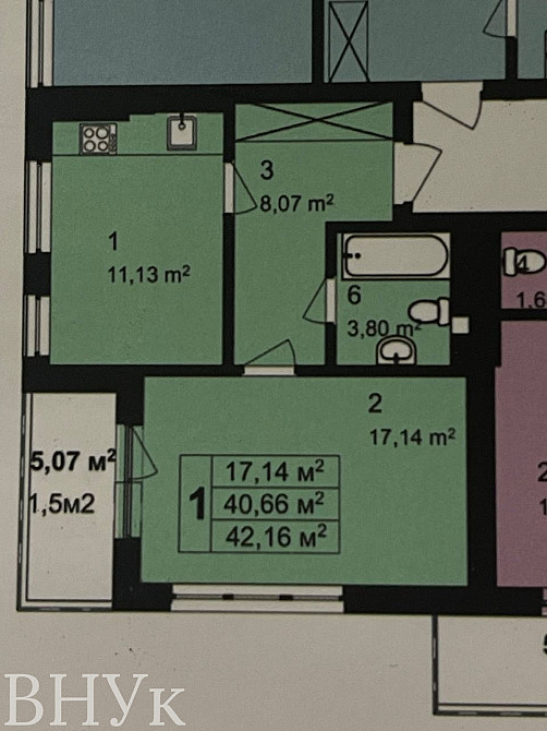 Продаж Квартира 1-кімнатна, 9/9 поверх на вул. Перфецького L'viv - photo 18