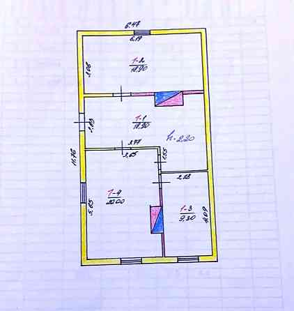 Продаж 1-поверховий Будинок з ділянкою 10 сот 33 кв.м 2 кімн. на с магазином центр села под бизнес Житомир