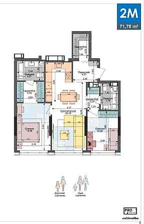 Продаж Квартира 2-кімнатна, 14/23 поверх на Василівська вул., д. 1 Kiev