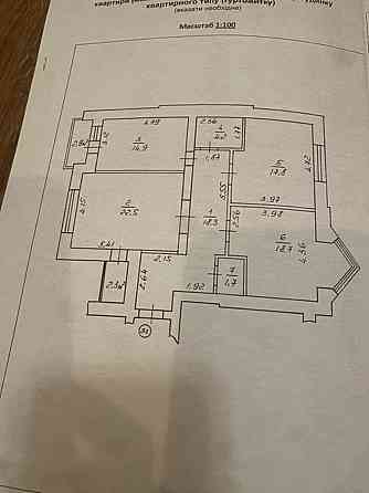 Продаж Квартира 3-кімнатна, 5/6 поверх на вул. Івасюка В. Івано-Франківськ
