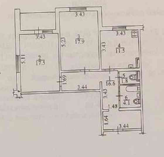 Продаж Квартира 2-кімнатна, 8/25 поверх на Закревського Миколи вул., д. 97А Kiev