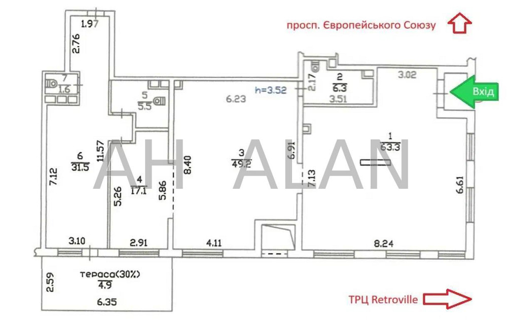 Оренда Будинок 1-кімнатний на Європейського Союзу пр-т, 49 Київ - фото 19
