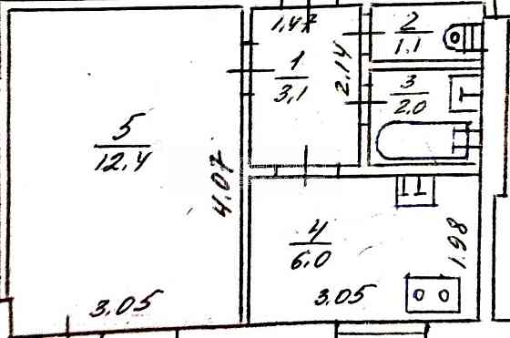 Продаж Квартира 1-кімнатна, 3/9 поверх на вул. Косарєва Kharkiv