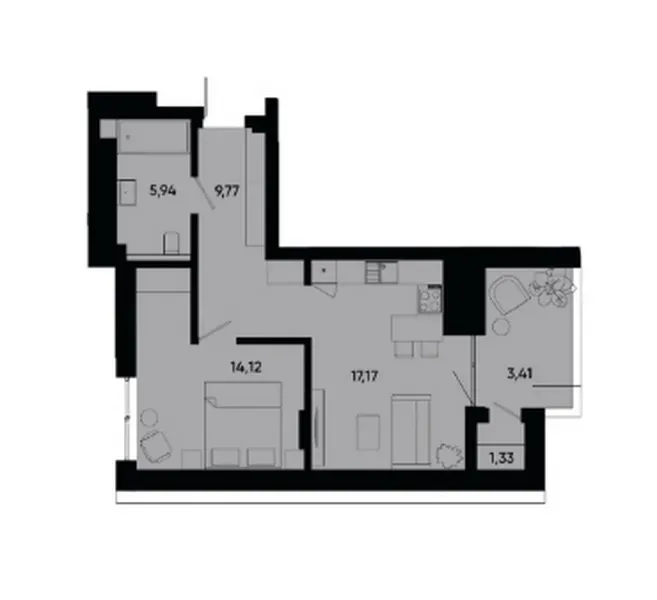 Продажа 1к Квартира 51.74 кв.м  Львов - изображение 3