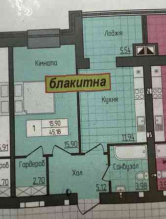 Продаж 1к Квартира 45 кв.м Домбровського 3-д Zhytomyr