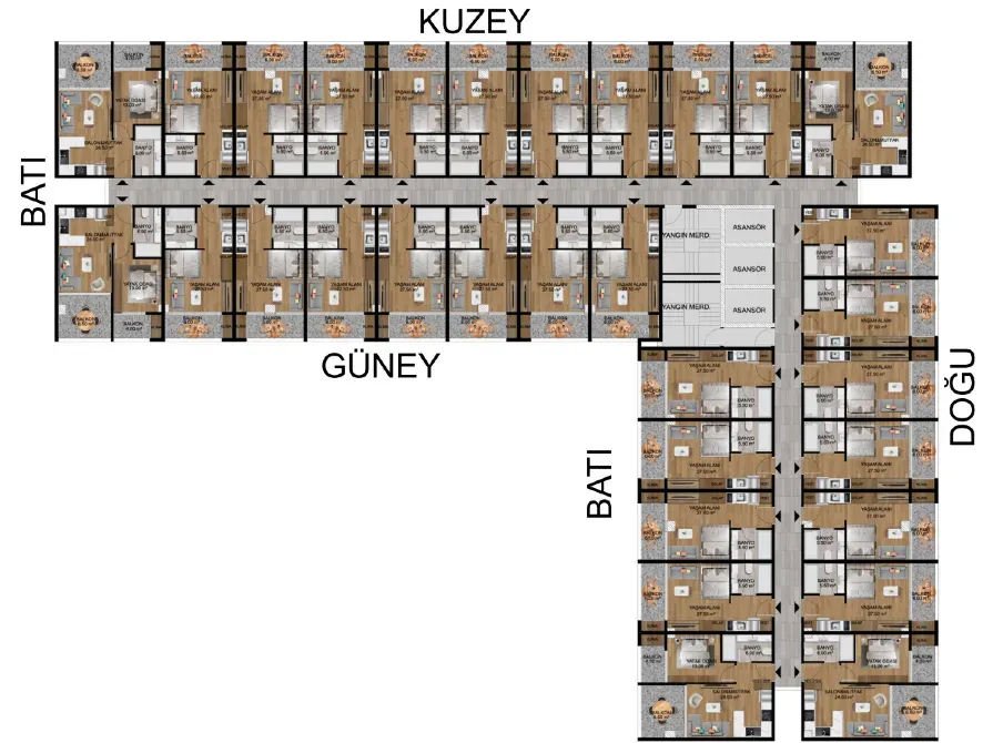 Квартира за границей 39 кв.м 1 комн. 1-й этаж г. Мерсин, на Томюк Мерсин - изображение 12
