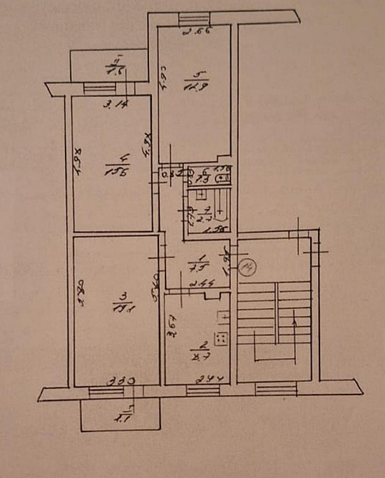 Продаж Квартира 3-кімнатна, 2/2 поверх на вул. Галицька Бібрка - фото 20