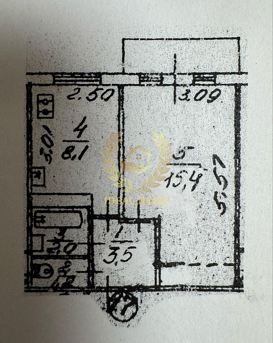 Продаж Квартира 1-кімнатна, 3/9 поверх на Ивана Мыколайчука ул., 19/2 Київ - фото 3