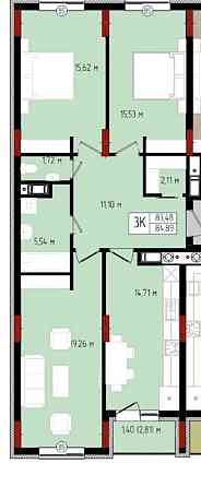 Продаж Квартира 3-кімнатна на Бельведерська-Ленкавського Івано-Франківськ
