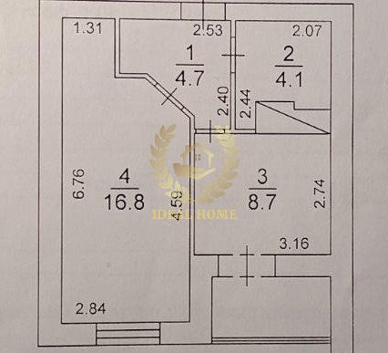 Продаж Квартира 1-кімнатна на Школьная ул., 4 Вільна Тарасівка - фото 2