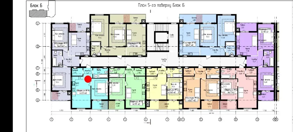 Продаж 1к Квартира 47 кв.м Миколи Леонтовича 11б Ужгород - фото 15