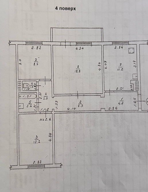 Продам трехкомнатную квартиру Малиновский район улица Маршала Бабаджаняна (Рекордная) Одесса - изображение 17