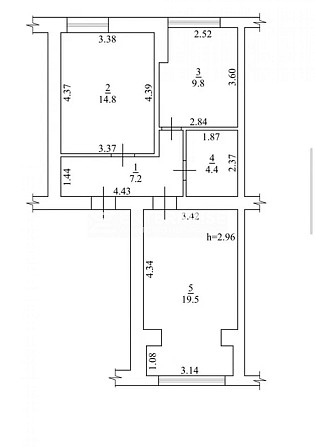 Продаж 2к Квартира 55.7 кв.м Гетьмана Павла Полуботка вул. Kiev - photo 14