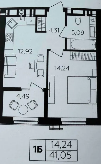 For sale 1-room Apartment 41 sq.m ЖК Сімейний комфорт-2, вул. Немирівське шосе Vinnytski Khutory - photo 11