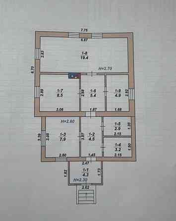 Продаж 1-поверховий Будинок з ділянкою 28 сот 61 кв.м 3 кімн. на Зарічани Північна Zhytomyr