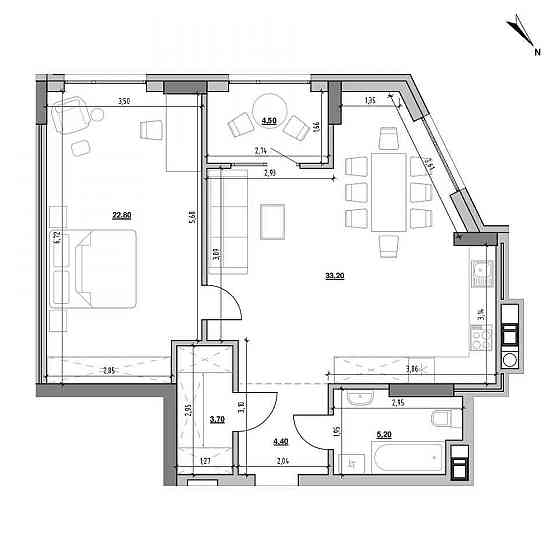 Продаж Квартира 1-кімнатна, 2/5 поверх на вул. Ярославенка Львів