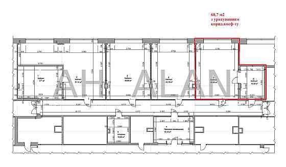 Оренда офісне приміщення на Сурикова вул., 3А приміщень - 2, поверх - 4/5 Киев