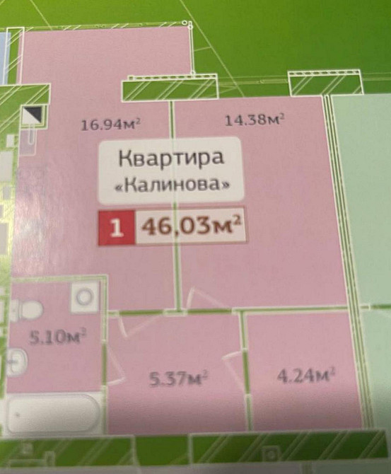 Продаж Квартира 1-кімнатна, 5/12 поверх на вул. Миру Zhytomyr - photo 1