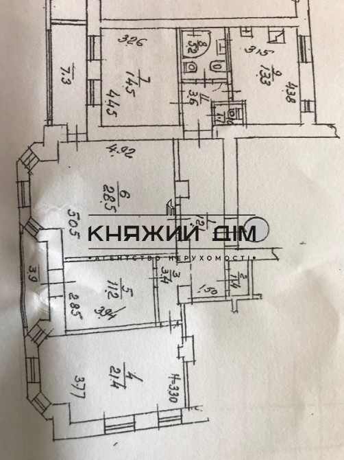 Простора, роздільна 4-х к. Кв. на Липках, м. Арсенальна. № 1128891 Киев - изображение 12