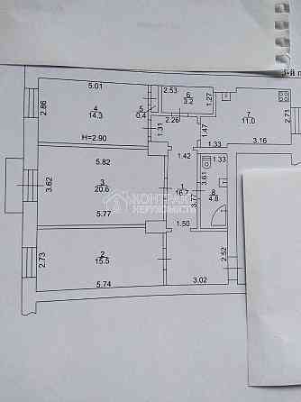 Продаж Квартира 3-кімнатна, 3/5 поверх на вул. Миру Kharkiv