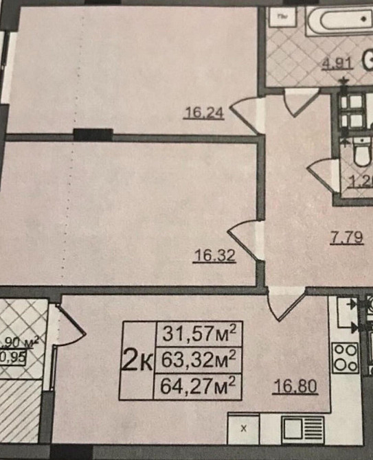Продаж Квартира 2-кімнатна, 8/8 поверх на вул. Володимира Великого Львів - фото 3