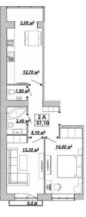 Продаж Квартира 2-кімнатна, 12/14 поверх на Княгинин вул., 44 Івано-Франківськ