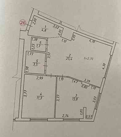 Продаж 2к Квартира 60.5 кв.м Трильовського L'viv