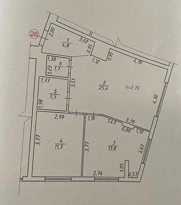 Продаж 2к Квартира 60.5 кв.м Трильовського L'viv - photo 3