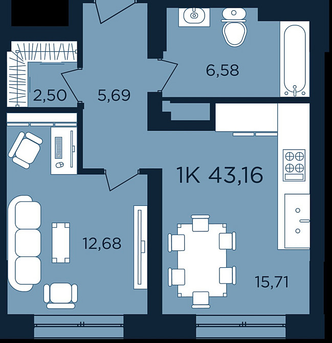 Продаж Квартира 1-кімнатна, 1/15 поверх на вул. Мазепи Гетьмана Івано-Франківськ - фото 15