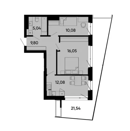 Продажа 2к Квартира 59.51 кв.м Lennona resıdents Львов