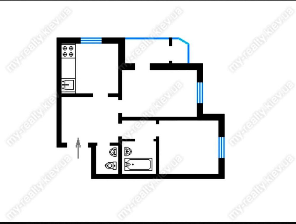 Оренда Квартира 2-кімнатна, 1/24 поверх на Петра Григоренка, 28А Київ - фото 12