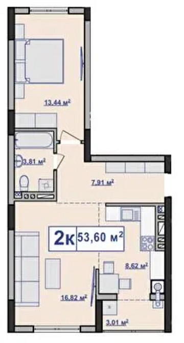 Продаж Квартира 2-кімнатна, 2/10 поверх на Чорновола Ивано-Франковск - изображение 4