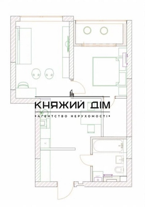 Оренда Квартира 2-кімнатна, 23/34 поверх на Победы пр-т/Берестейський Київ - фото 17