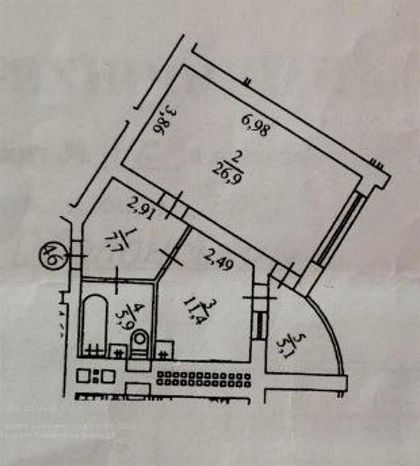 Продаж Квартира 2-кімнатна, 14/15 поверх на Володимира Івасюка вул., д. 8 Київ - фото 12