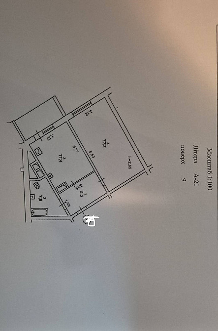 Продаж Квартира 1-кімнатна, 9/25 поверх на Милославська вул., д. 4 Kiev - photo 8