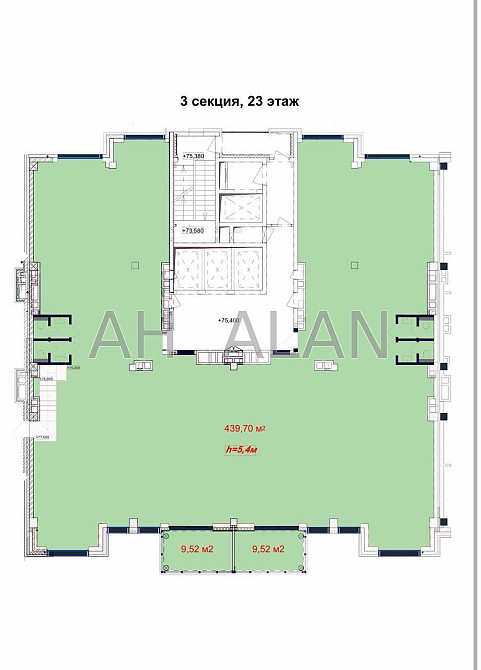 Оренда офісне приміщення на вул. Антоновича приміщень - 1, поверх - 23/24 Київ - фото 5